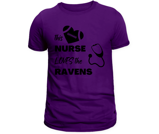 This Nurse Loves the Ravens T-Shirt