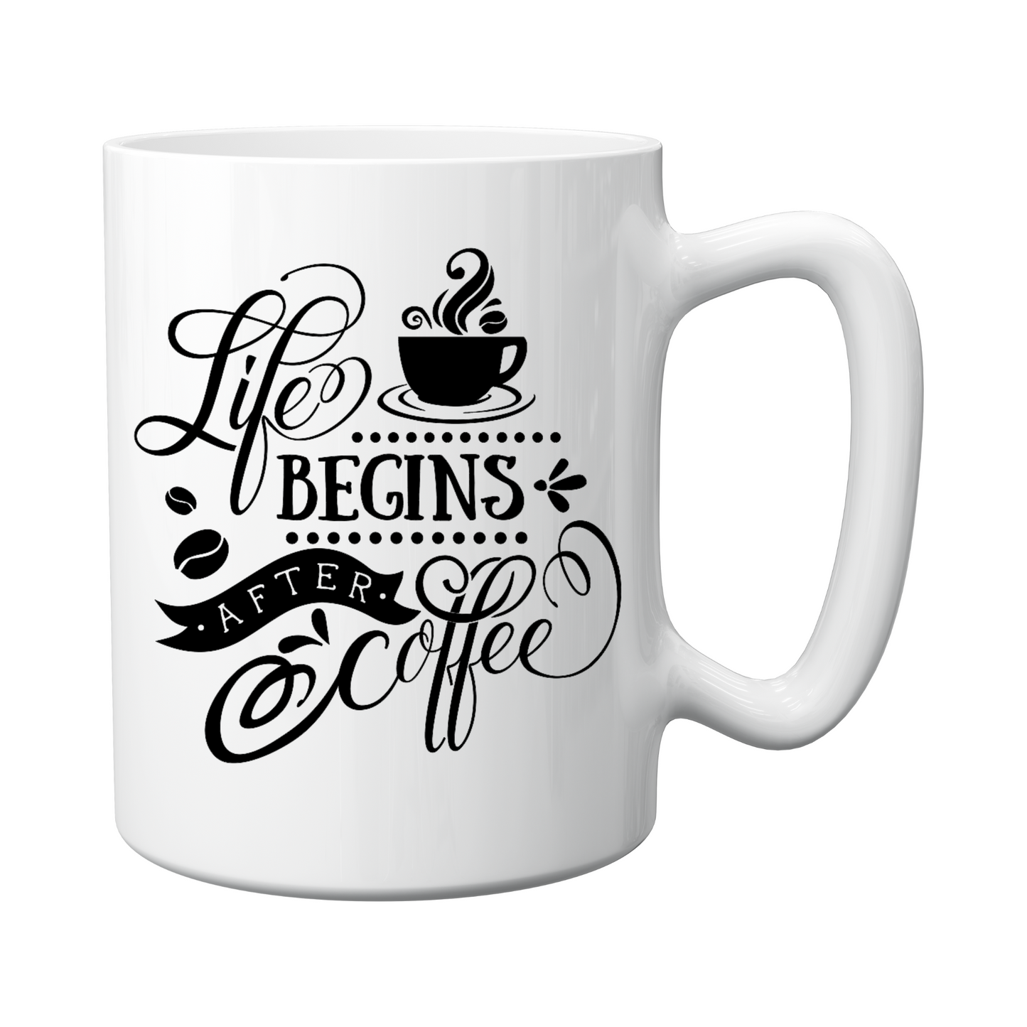 Life Begins With Coffee Mug